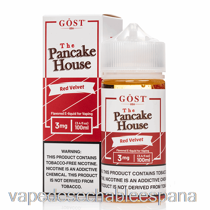 Vape España Red Velvet - The Pancake House - Gost Vapor - 100ml 0mg